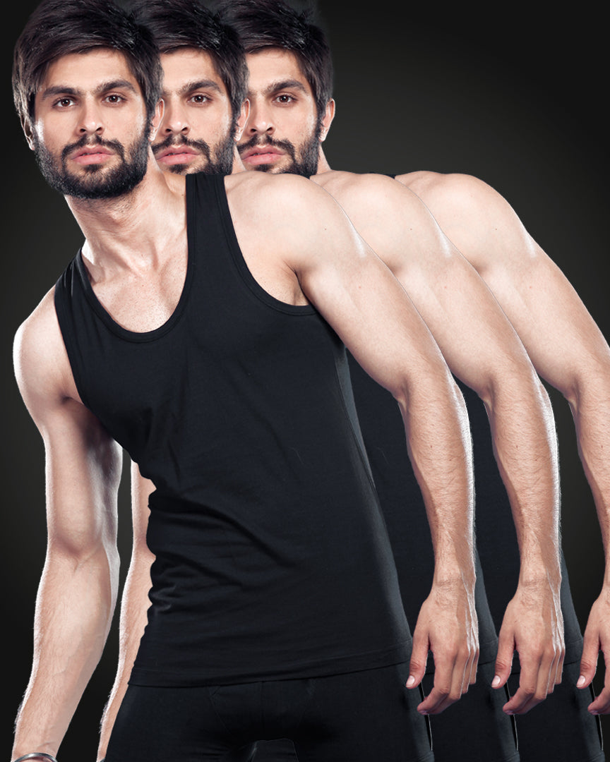 ADAM CLOTHING MEN BLACK VEST ADAM