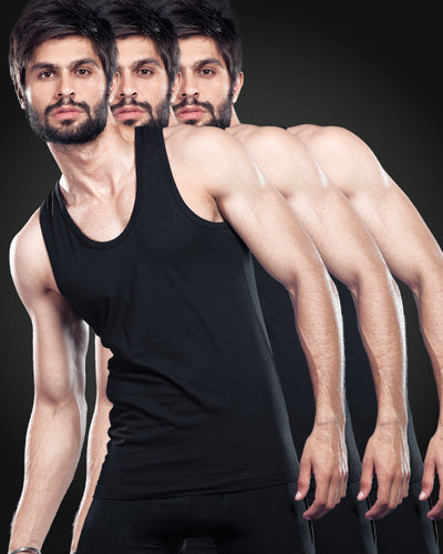 ADAM CLOTHING MEN BLACK VEST ADAM