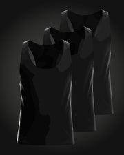 Casual Vest Black for men (Pack of 3)