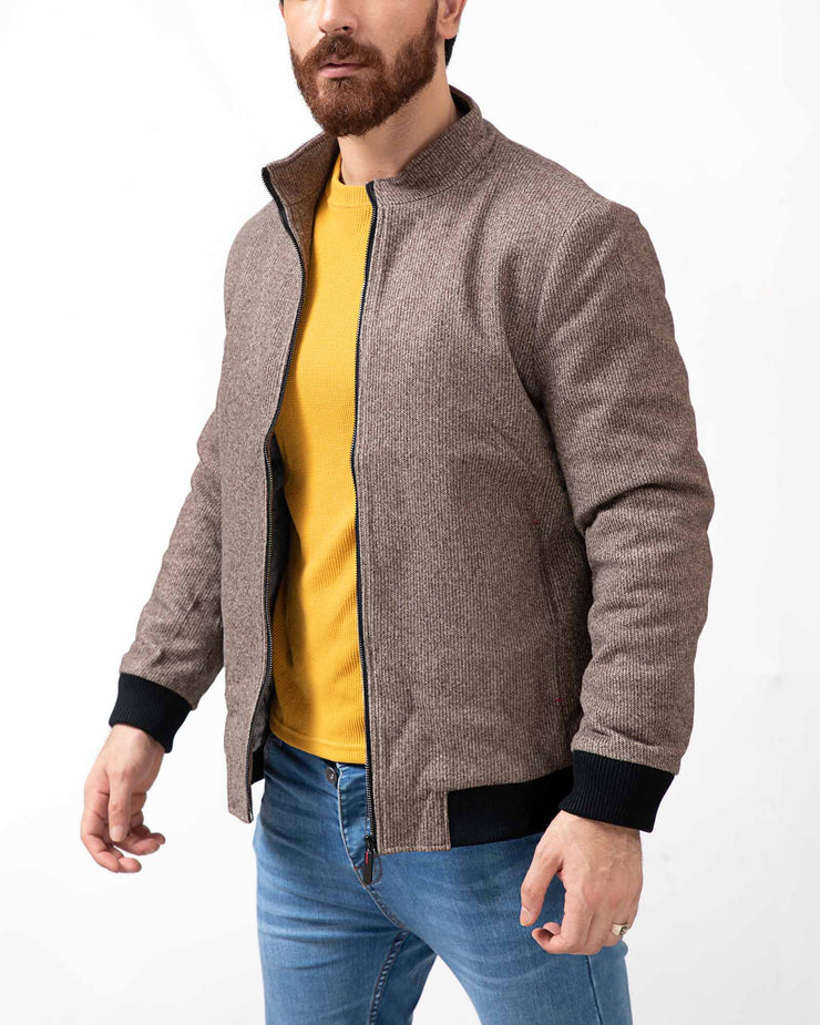 SELF TEXTURED WOOL JACKET men jacket, winter2021 - Adam Clothing