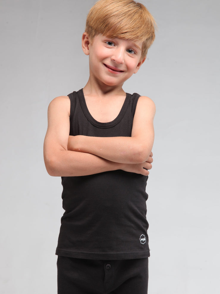 Casual Vest Black for Boys (Pack of 1) casual vest, Junior, vest - Adam Clothing