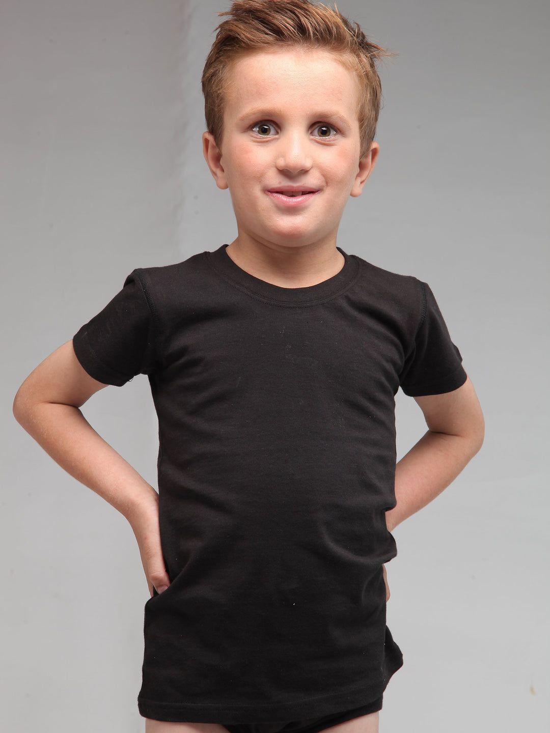 T-Shirt Black for Boys (Pack of 1) Junior, T-shirt - Adam Clothing