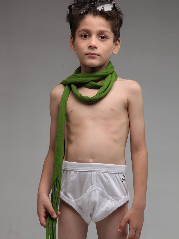 Brief White for Boys (Pack of 1) Brief, Junior, UNDER GARMENTS - Adam Clothing