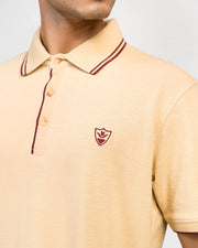 TIPPING COLLAR EMBROIDERED BADGE POLO MEN, Polo, POLO SHIRT, SUMMER 2021 - Adam Clothing