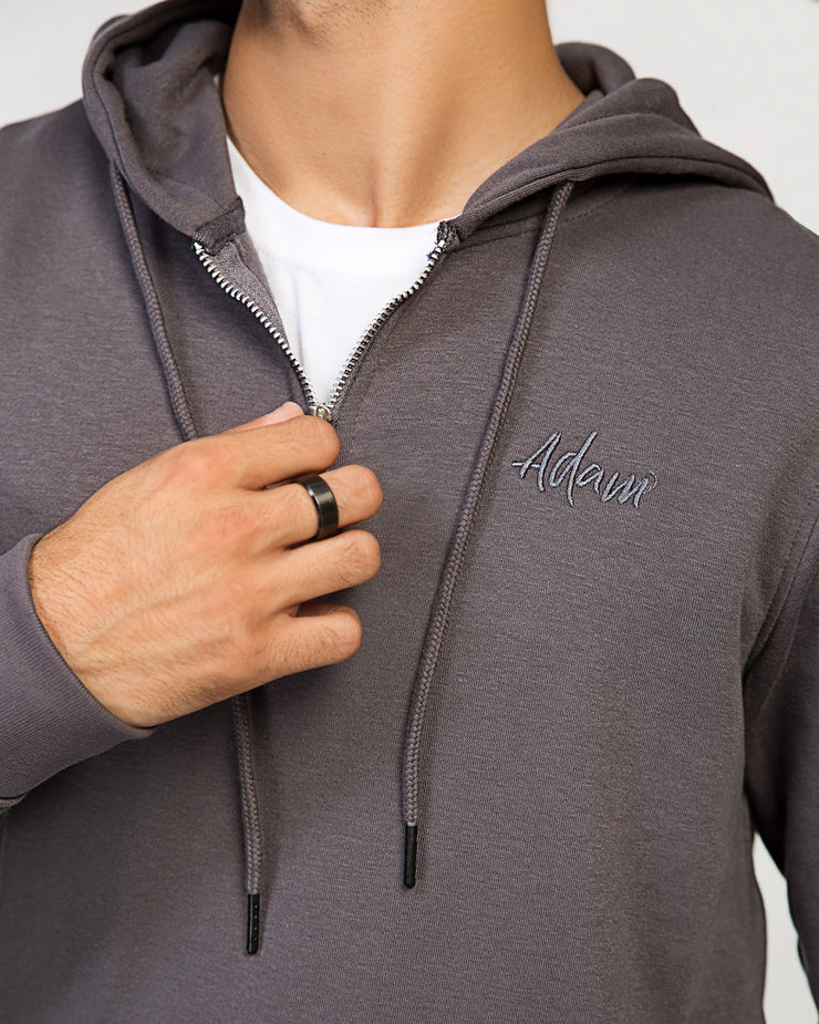 QUARTER ZIP PULLOVER HOODIE hood, Men, winter2021 - Adam Clothing