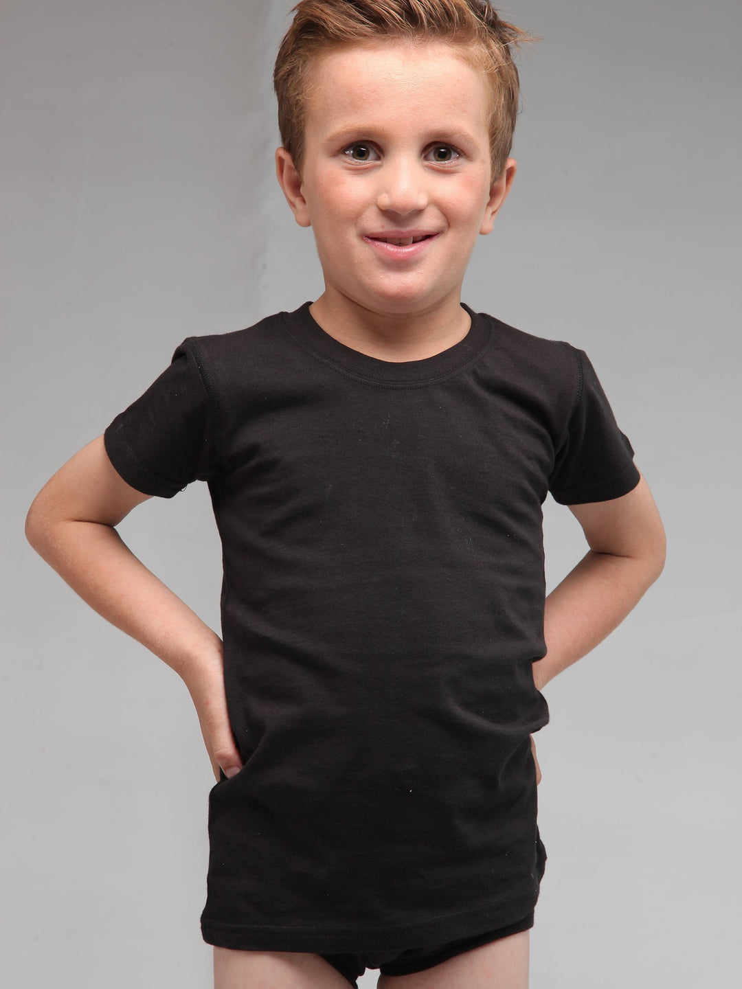 T-Shirt Black for Boys (Pack of 1) Junior, T-shirt - Adam Clothing