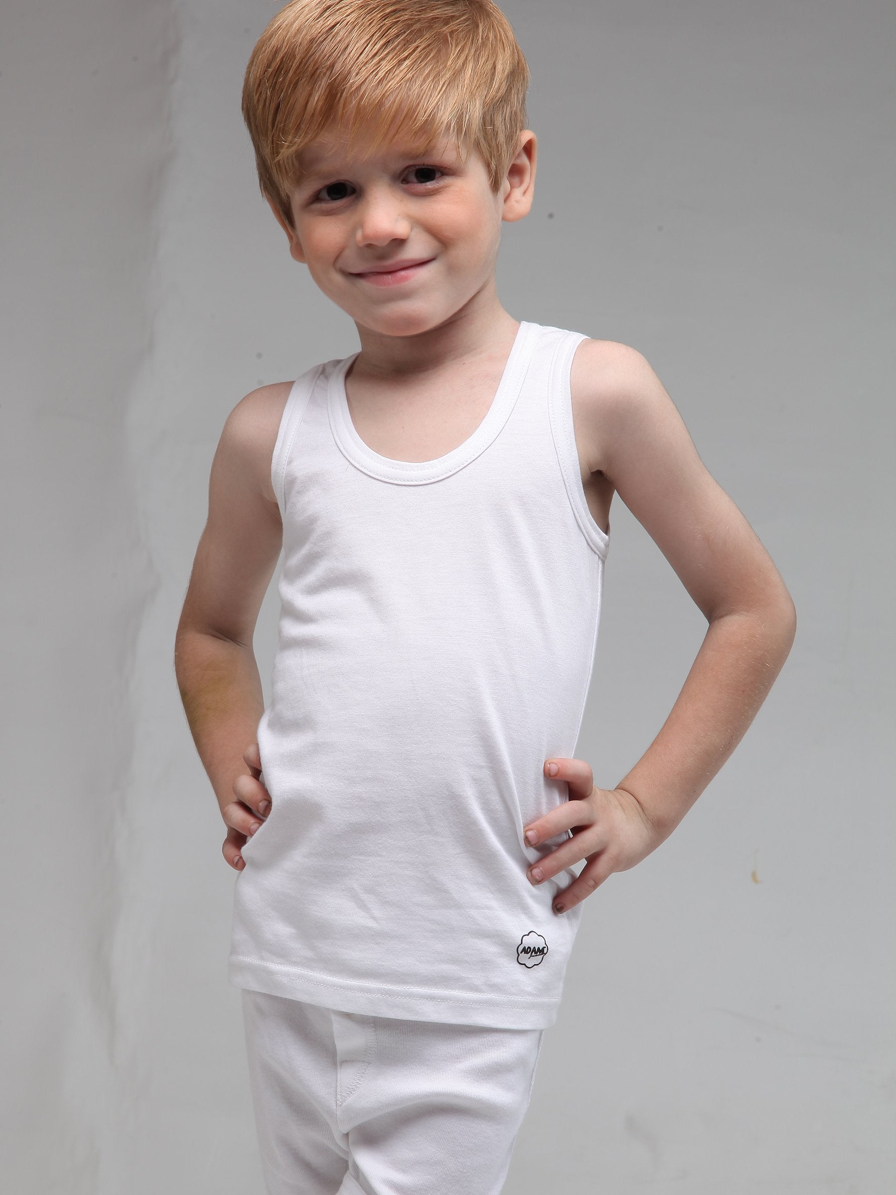 Casual Vest White for Boys (Pack of 1) casual vest, Junior, vest - Adam Clothing