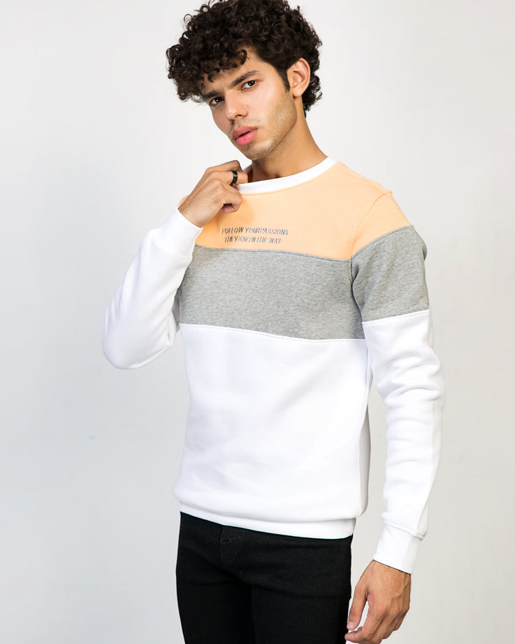SKIN PANEL SWEATSHIRT MEN, sweatshirt - Adam Clothing
