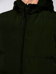 D GREEN SLEEVELESS PUFFER JACKET Dark Green, men jacket, winter2021 - Adam Clothing