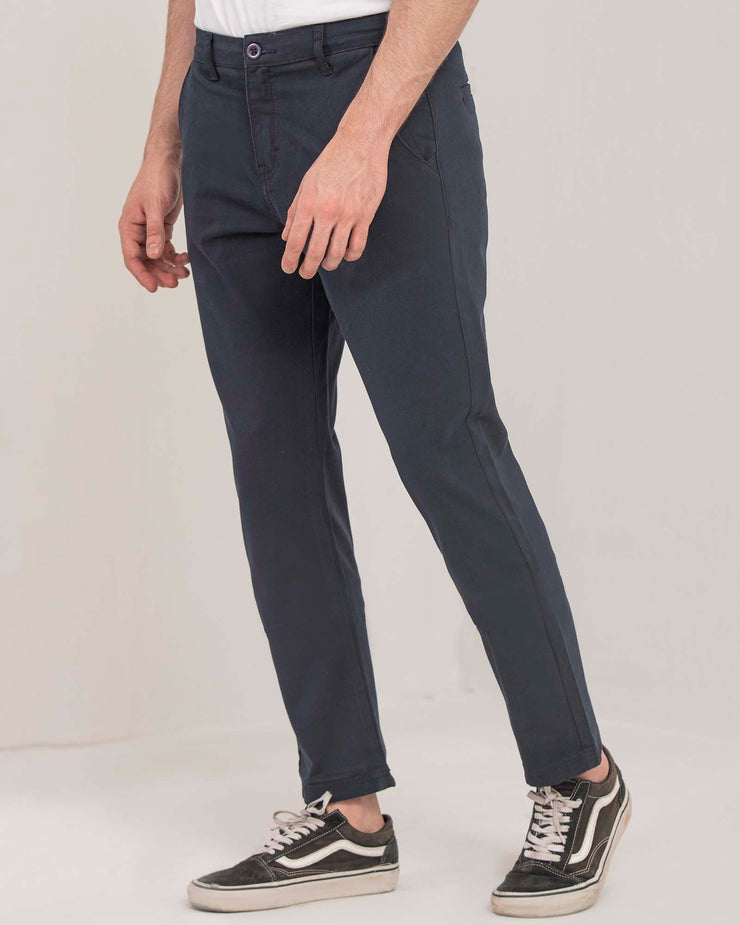 MEN NAVY CHINNO PANT CHINNO PANT, CHINNO PANT 5 POKET, Men, SUMMER 2021, trouser/chinos, trousers and chinnos - Adam Clothing