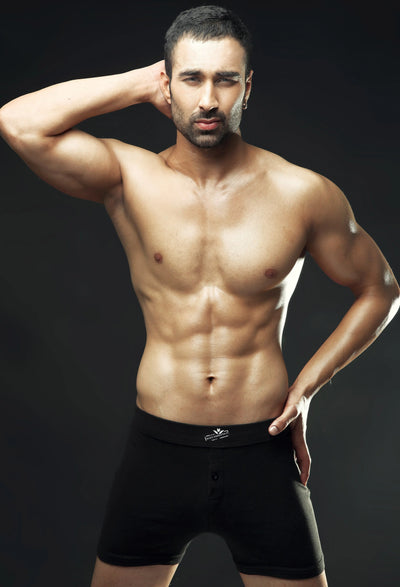 Boxer Short Black for men (Pack of 1) BLACK, BOXER, JERSEY BOXER, MEN - Adam Clothing