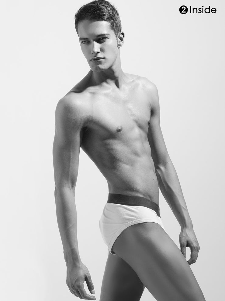 MEN MODERN BRIEF (PACK OF 2) BLACK, BRIEF, MEN, Men Brief, UNDER GARMENTS - Adam Clothing