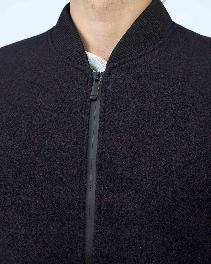 PLAIN BLACK WOOL JACKET BLACK, jacket, men jacket, winter2021 - Adam Clothing